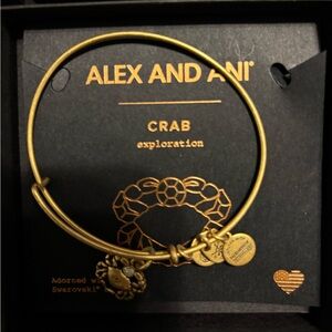Alex and Ani Gold Crab Bracelet
